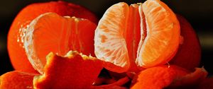 Preview wallpaper tangerines, fruit, peel