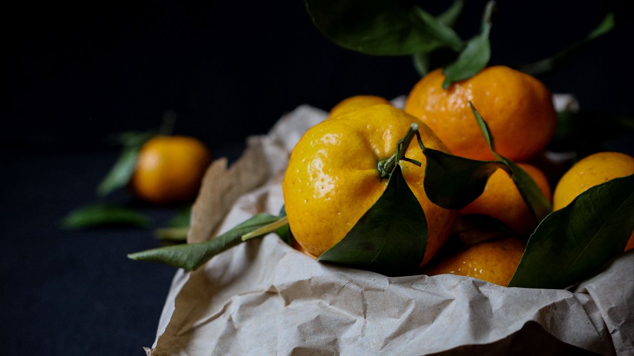 Wallpaper tangerines, fruits, citrus, orange