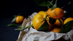 Preview wallpaper tangerines, fruits, citrus, orange