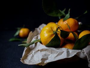 Preview wallpaper tangerines, fruits, citrus, orange