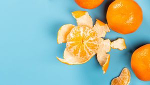 Preview wallpaper tangerines, fruits, citrus, slices, orange