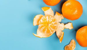 Preview wallpaper tangerines, fruits, citrus, slices, orange