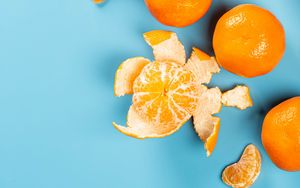 Preview wallpaper tangerines, fruits, citrus, slices, orange
