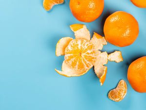 Preview wallpaper tangerines, fruits, citrus, slices, orange