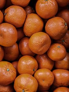 Preview wallpaper tangerines, fruits, citrus, orange, food