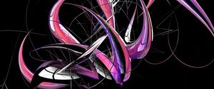 Preview wallpaper tangled, meandering, lines, fractal, abstraction