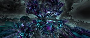 Preview wallpaper tangled, structure, fractal, 3d