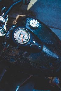 Preview wallpaper tank, motorcycle, drops, speedometer