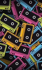 Preview wallpaper tapes, colorful, background