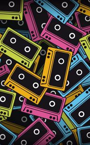 Preview wallpaper tapes, colorful, background