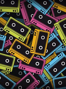 Preview wallpaper tapes, colorful, background
