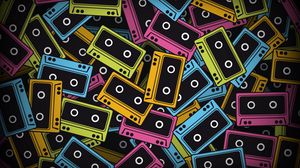 Preview wallpaper tapes, colorful, background