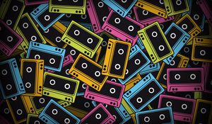 Preview wallpaper tapes, colorful, background