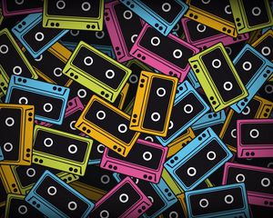 Preview wallpaper tapes, colorful, background