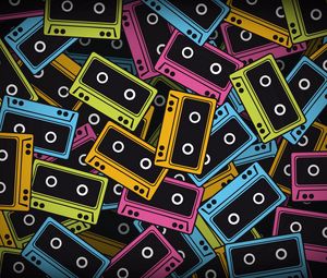 Preview wallpaper tapes, colorful, background