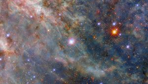 Preview wallpaper tarantula nebula, stars, glow, nebula, clouds, space