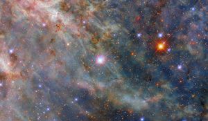 Preview wallpaper tarantula nebula, stars, glow, nebula, clouds, space