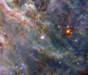 Preview wallpaper tarantula nebula, stars, glow, nebula, clouds, space