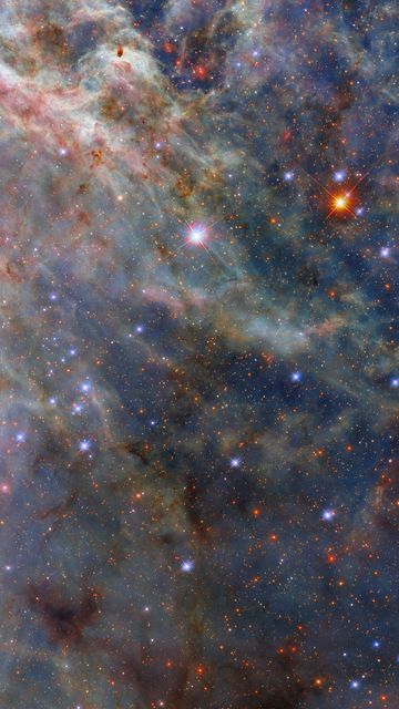 360x640 Wallpaper tarantula nebula, stars, glow, nebula, clouds, space