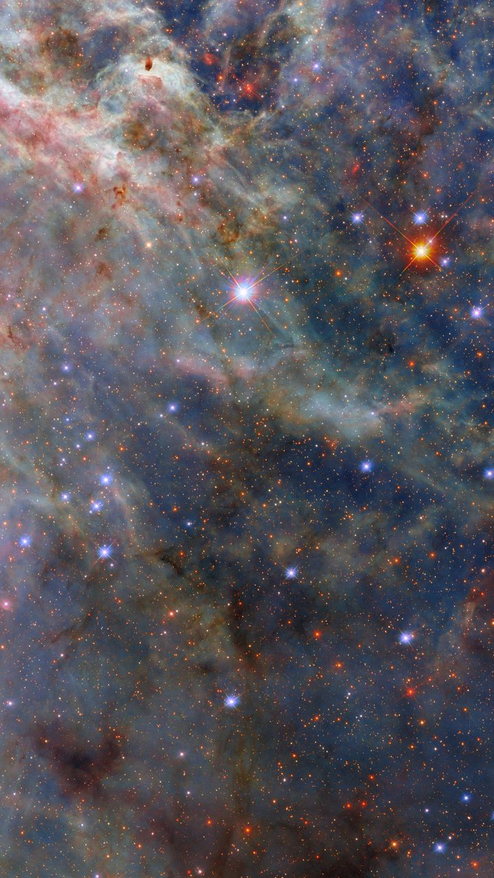720x1280 Wallpaper tarantula nebula, stars, glow, nebula, clouds, space