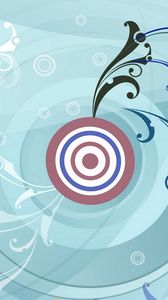 Preview wallpaper target, patterns, blue