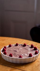 Preview wallpaper tart, chocolate, berries, dessert