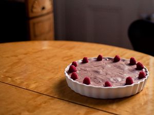 Preview wallpaper tart, chocolate, berries, dessert