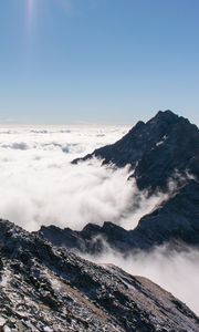 Preview wallpaper tatra, slovakia, mountains, clouds