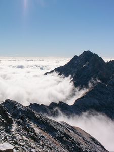 Preview wallpaper tatra, slovakia, mountains, clouds