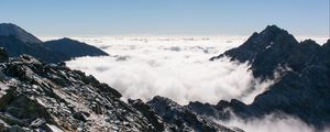 Preview wallpaper tatra, slovakia, mountains, clouds