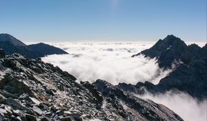 Preview wallpaper tatra, slovakia, mountains, clouds