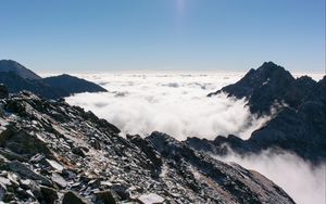 Preview wallpaper tatra, slovakia, mountains, clouds