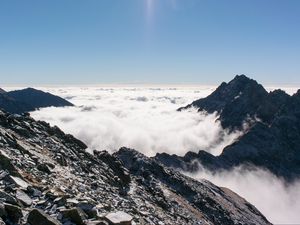 Preview wallpaper tatra, slovakia, mountains, clouds