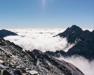 Preview wallpaper tatra, slovakia, mountains, clouds