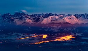 Preview wallpaper tatras, mountains, sunset, light, carpathians, poland