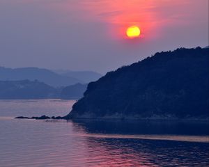 Preview wallpaper tatsuno, japan, sea, sunset