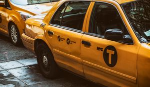 Preview wallpaper taxis, car, new york