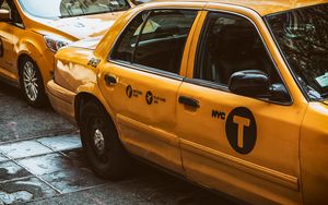 Preview wallpaper taxis, car, new york