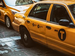 Preview wallpaper taxis, car, new york