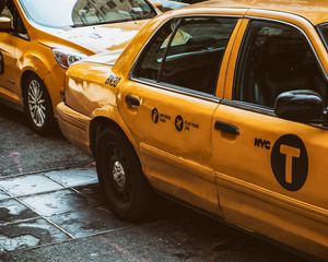 Preview wallpaper taxis, car, new york