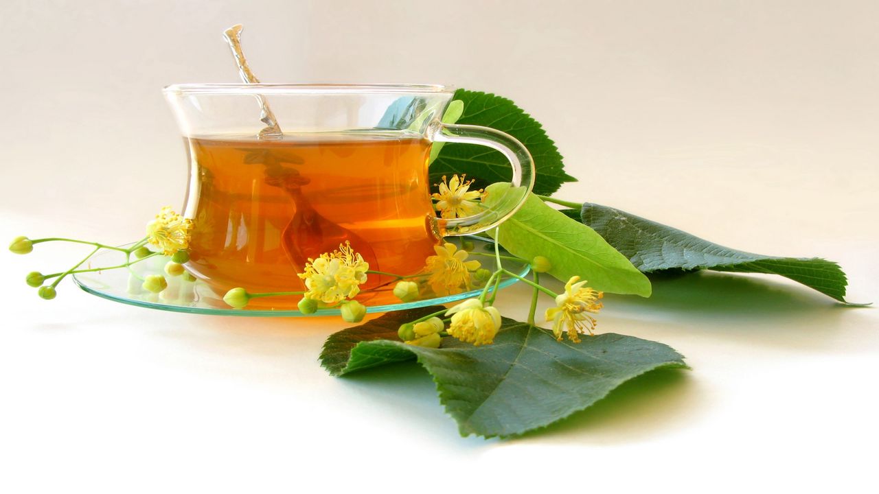 Wallpaper tea, cup, leaf, plate