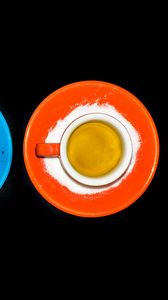 Preview wallpaper tea, cup, orange, bright