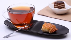 Preview wallpaper tea, cup, snack