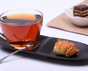 Preview wallpaper tea, cup, snack