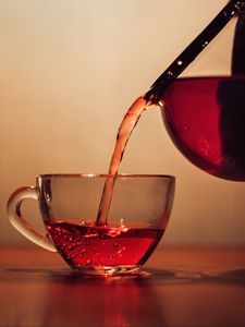 Preview wallpaper tea, cup, teapot, glass, drink