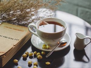 Preview wallpaper tea, drink, cup, aesthetics