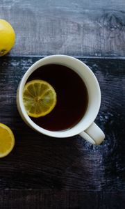 Preview wallpaper tea, drink, lemon, mug