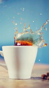 Preview wallpaper tea, splash, drink, cup
