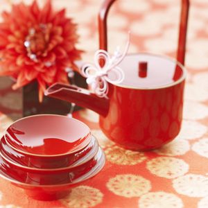 Preview wallpaper teapot, cup, flower, set, service