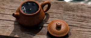 Preview wallpaper teapot, tea, drink, dishes, clay